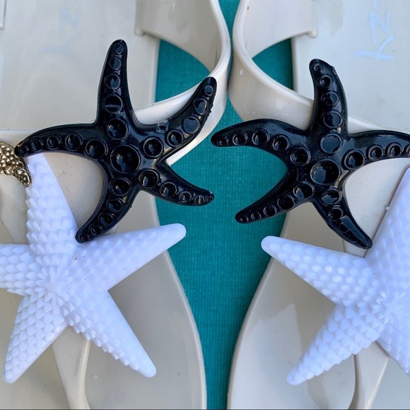 Nautical Starfish Jelly Sandals by Dizzy - Picture 3 of 5